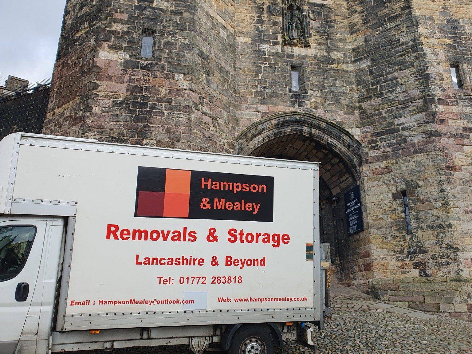 Hampson and Mealey vehicle working at a difficult access location