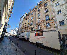 Hampson & Mealey van on a Paris street — international removals from Lancashire