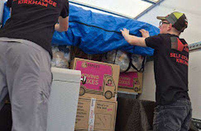 Hampson & Mealey team loading a removals vehicle during a house move