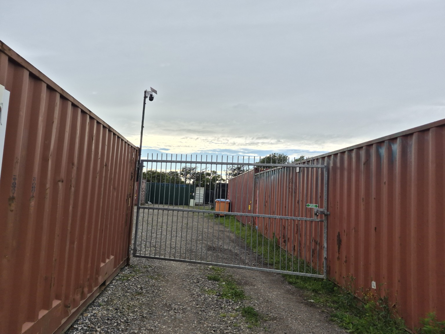 Secure gated access at the Hampson and Mealey Kirkham storage facility